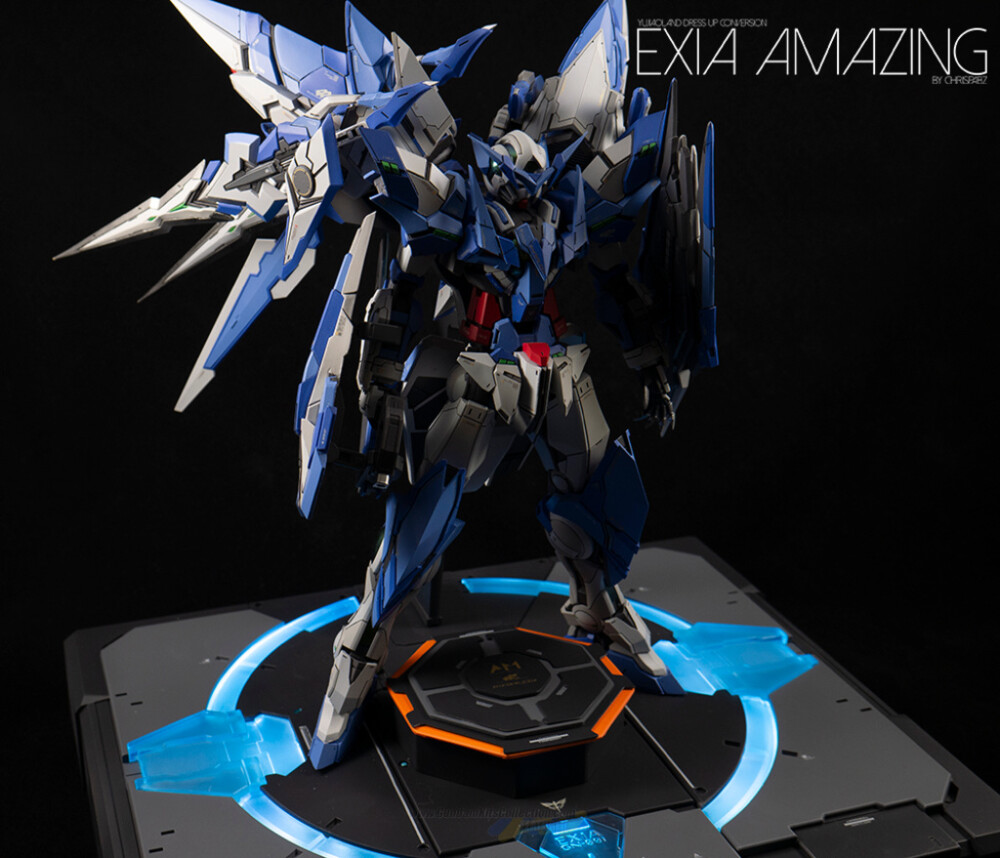 BANDAI MG 1-100 GUNDAM AMAZING EXIA GK Custom 惊异能天使 ins chris_pabz GK Custom 4 KITS USED Yujiaoland Amazing Exia Resin Conversion 育胶乐园