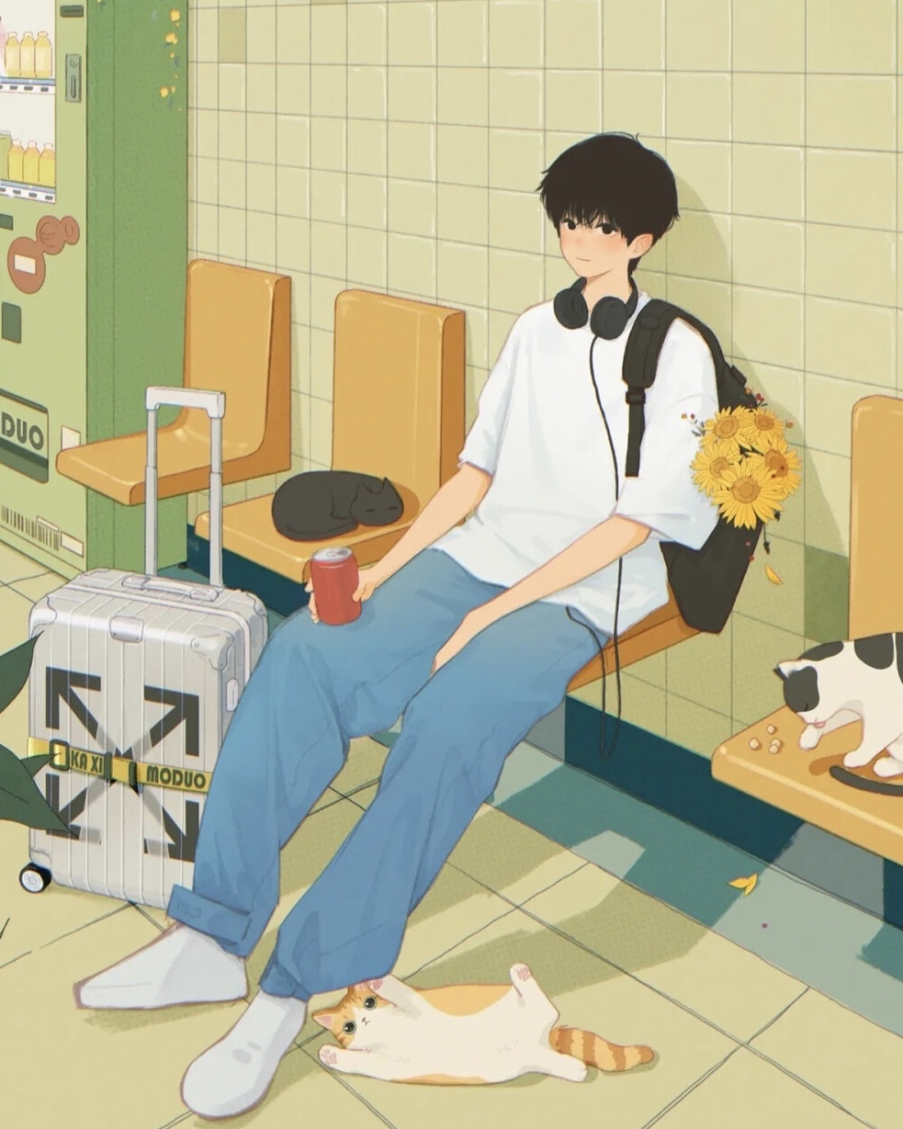 彼方尚有荣光在" 男生头像|优质男头|插画头像 画师:【卡西mduo】