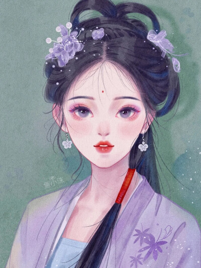 美人如画，美人即画
画师 鱼小沫水彩 的作品 ​​​