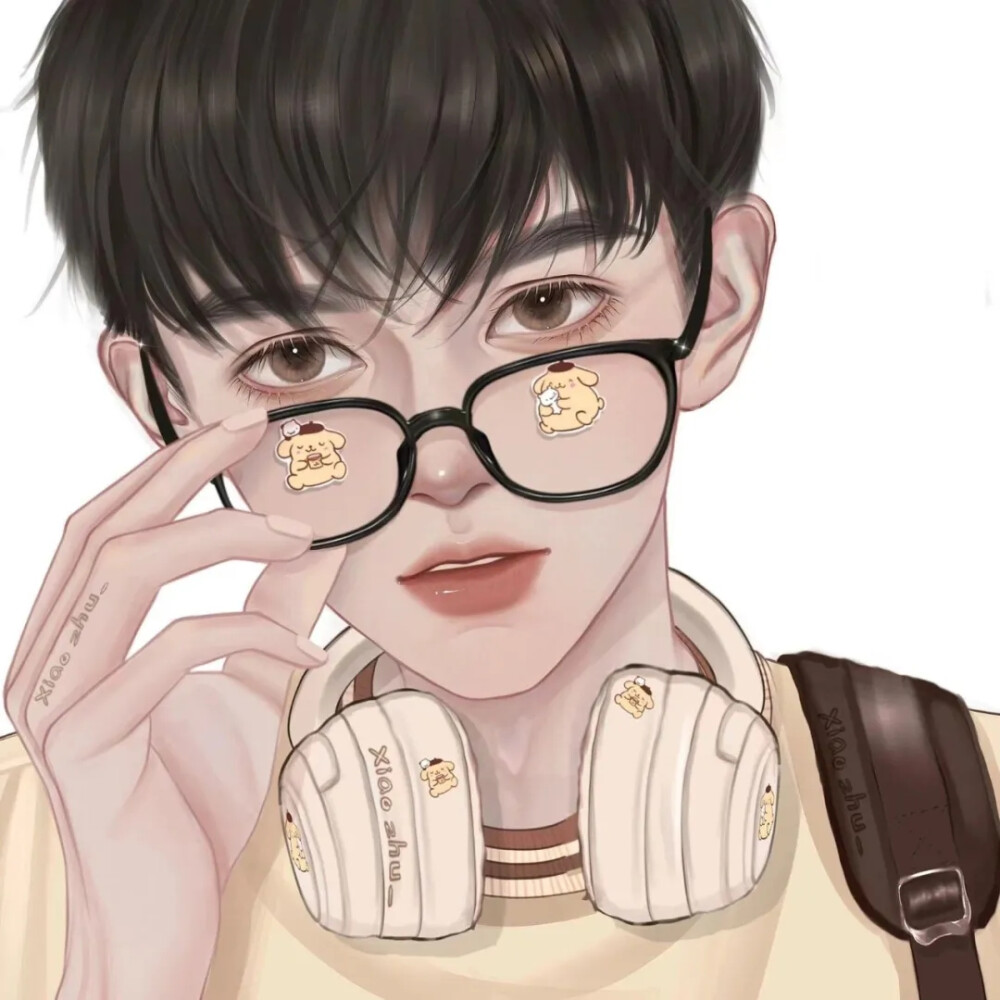 手绘头像|情头~ 画师:爱画画的小朱