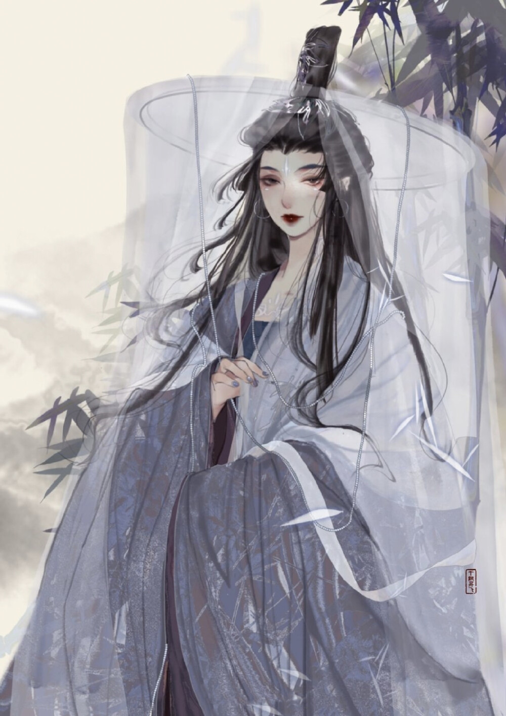 古风插画系列｜画师千鹤昇飞