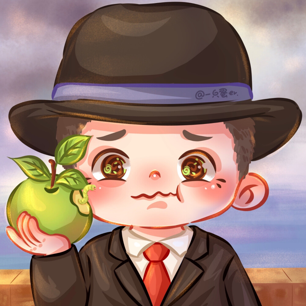 名画q版人物头像! 画师:一只蛋er