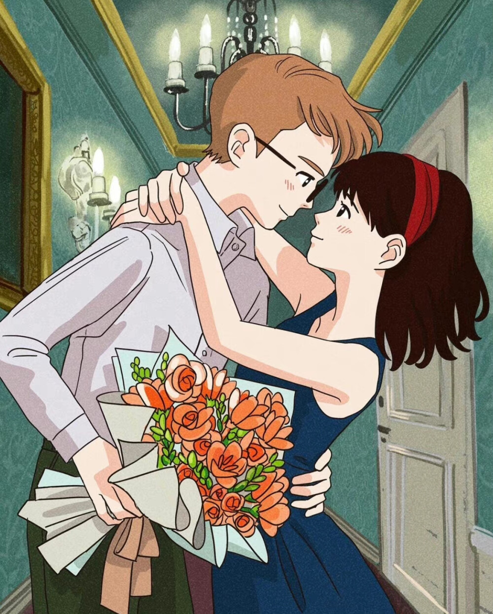 情侣日常
插画师：Rikaco