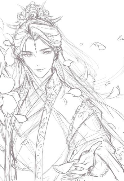 古风线稿