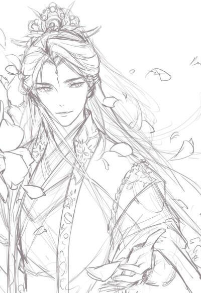 古风线稿