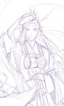 古风线稿