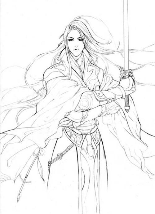 古风线稿
