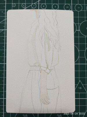 绿色很适合春天呢，画照片，自己喜欢的穿搭