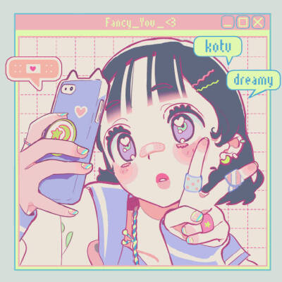 少女心治愈系插画GIF
画师：VINOVIS ​​​