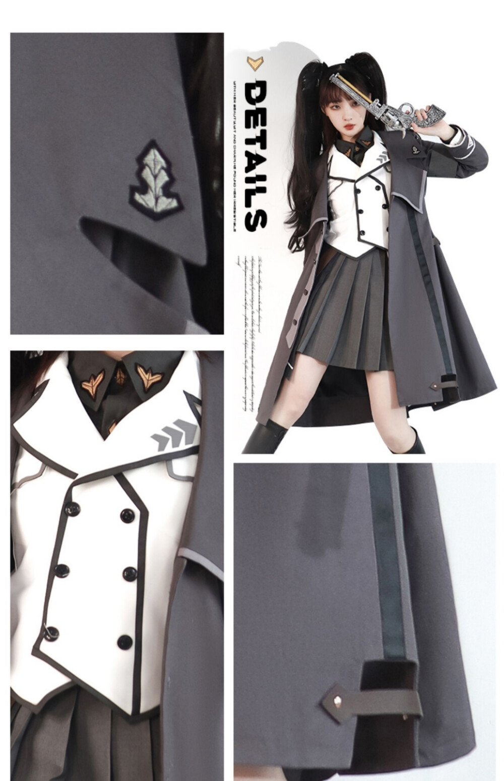 种草了天羽川家的誓言序章，这套真的好酷好喜欢，版型也是绝绝子，集美们有木有类似模特的鞋子推荐呀