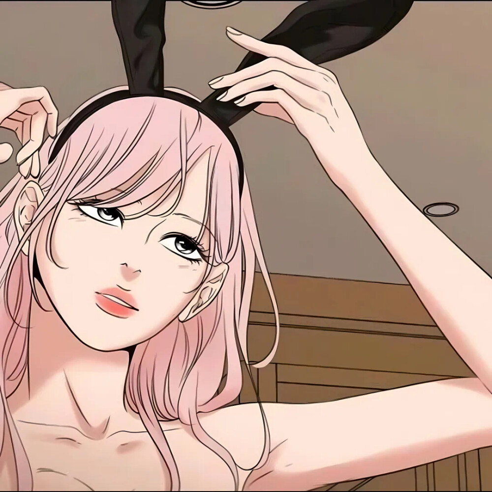 动漫插画水彩女头