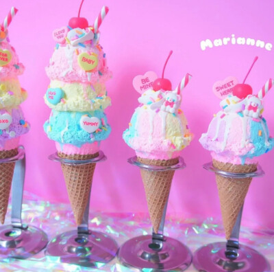 神仙粉色Diy粘土甜品