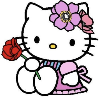 HelloKitty白底头像 自截