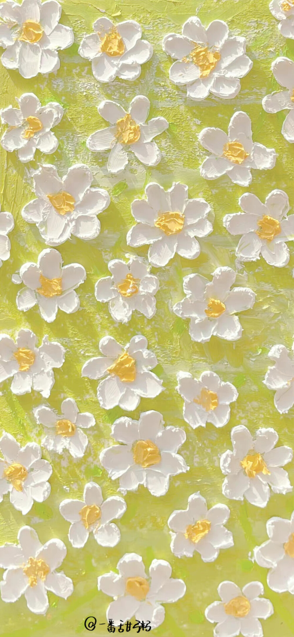 夏日小清新油画碎花壁纸 画师:一番甜粥