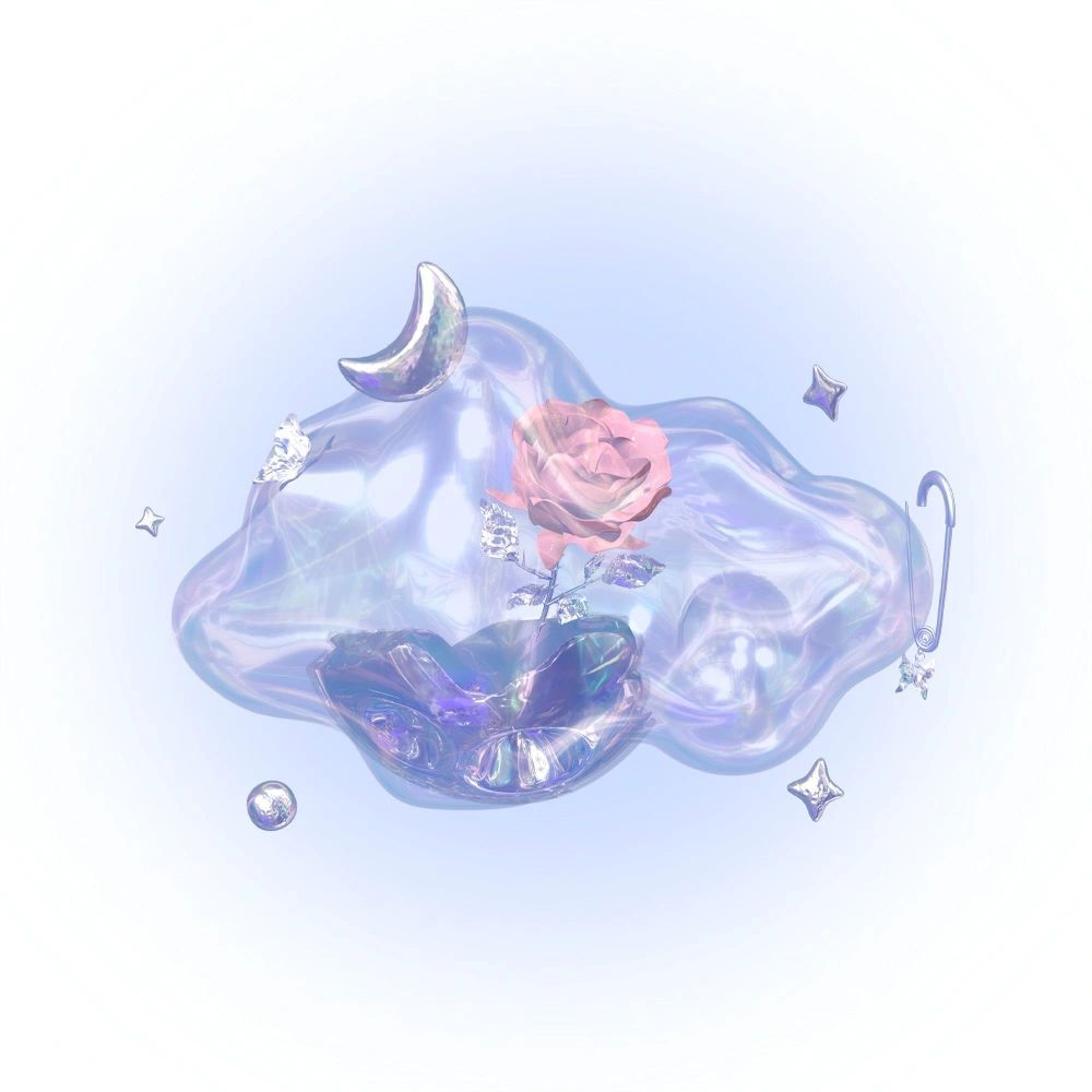 梦幻紫色立体头像
源：老陈和小可乐
#小清新头像##朋友圈背景图##郁金香##3D#