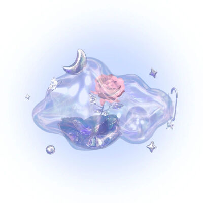 梦幻紫色立体头像
源：老陈和小可乐
#小清新头像##朋友圈背景图##郁金香##3D#