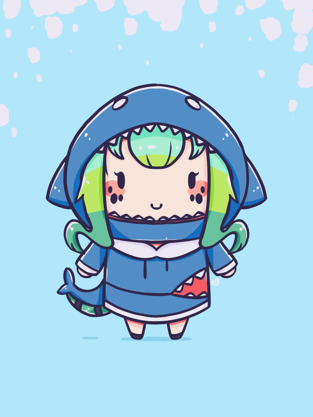 鲨鱼 #hololive #hololive en #gwar gura #amelia watson #二次元