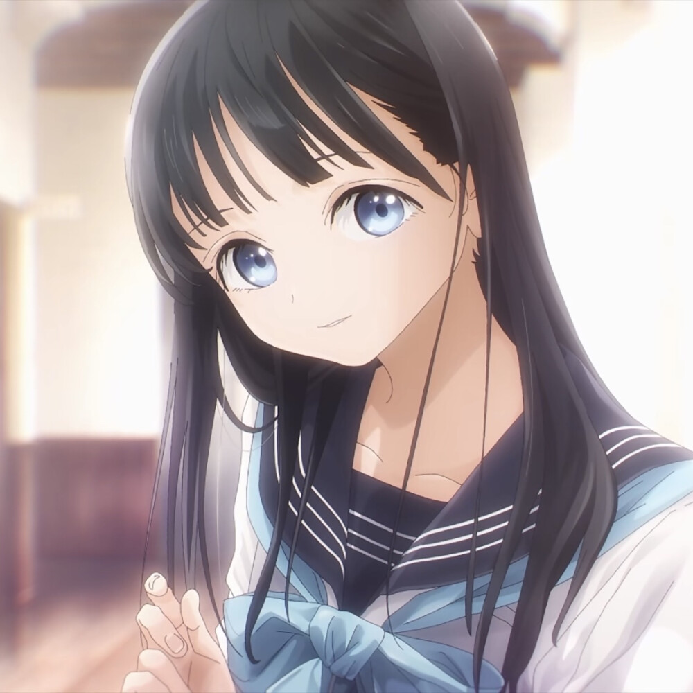 动漫头像 动漫女头 漫头 自截（明日酱的水手服）