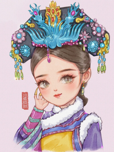 Q版甄嬛传插画头像（转自：百度）