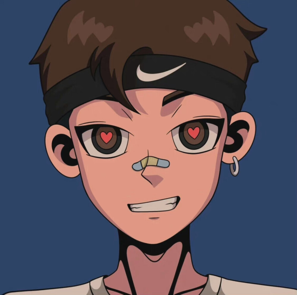 个性手绘头像 旧漫风男生头像
