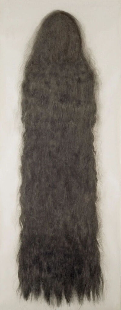 Alice Maher《Ombre I》，纸面炭笔，170×370cm，1997年