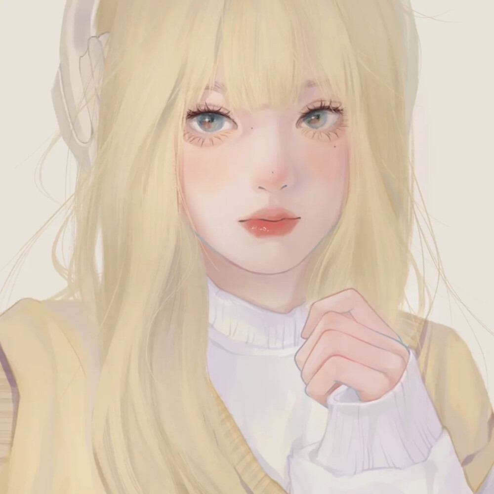 “希望你也快乐”
女生头像｜优质女头｜手绘头像
画师:【小羊不羊】