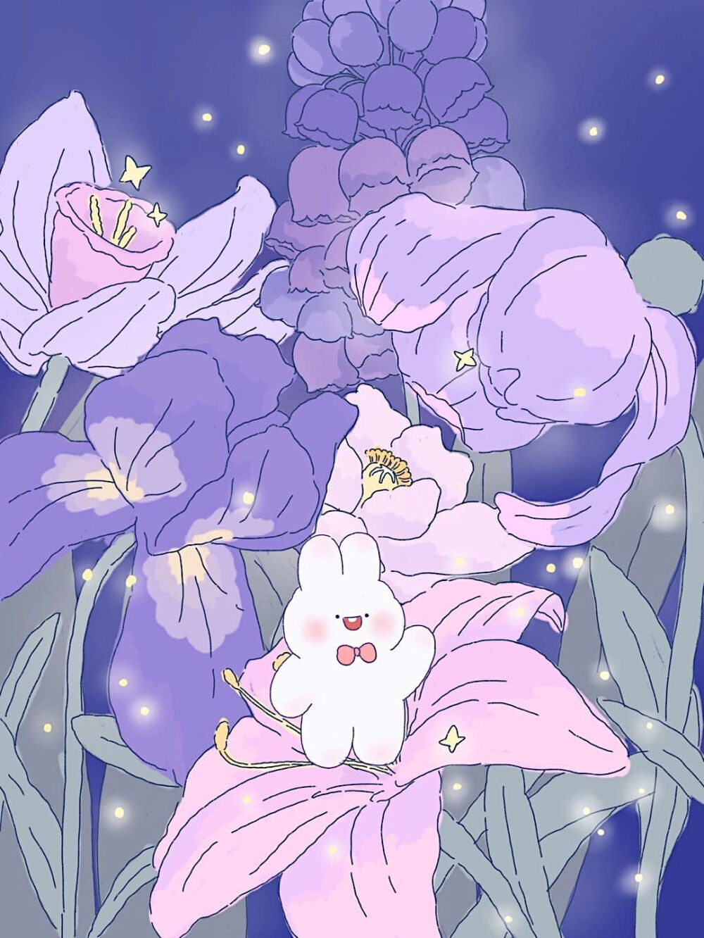  浪漫梦幻的紫色夜晚
画师@CCRcollection
#插画分享##iPad壁纸##可爱壁纸##治愈系# ​​​