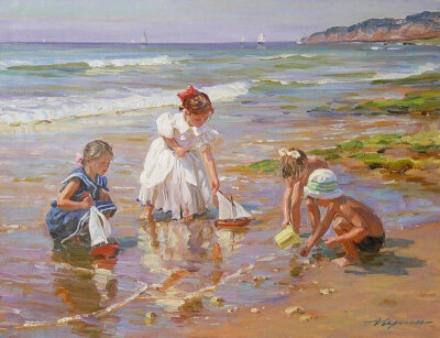 油画·夏日海边 | Alexander Averin ​​​