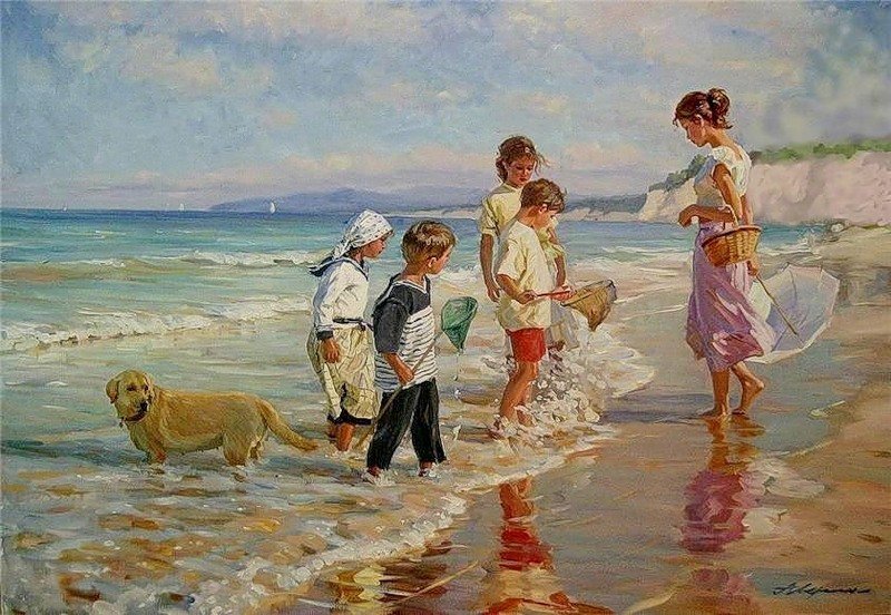 油画·夏日海边 | Alexander Averin ​​​