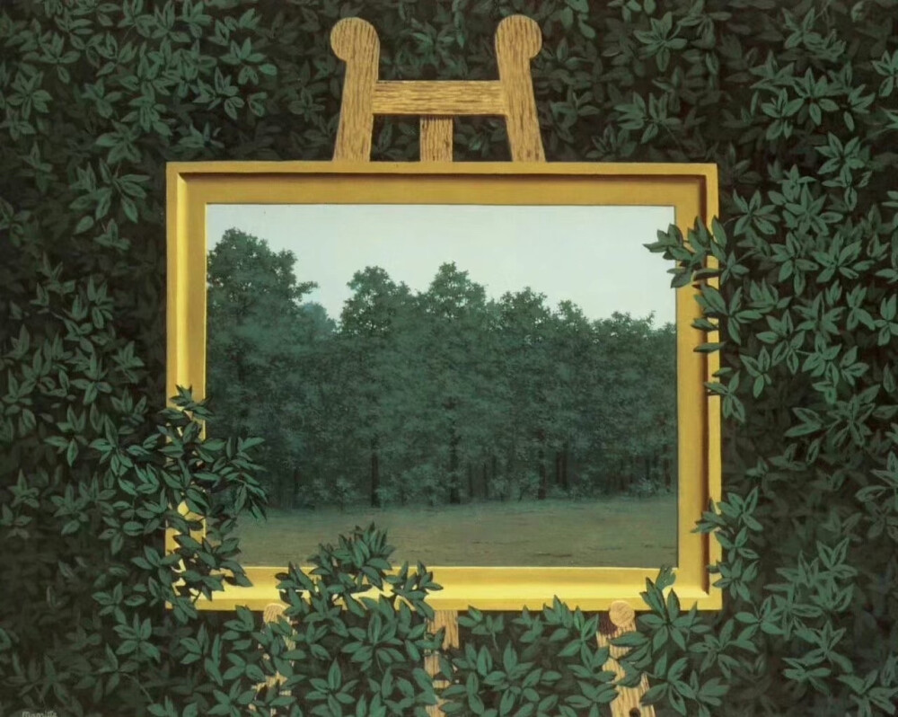 绿色 画板 背景图 rené magritte 676767#冷瞳