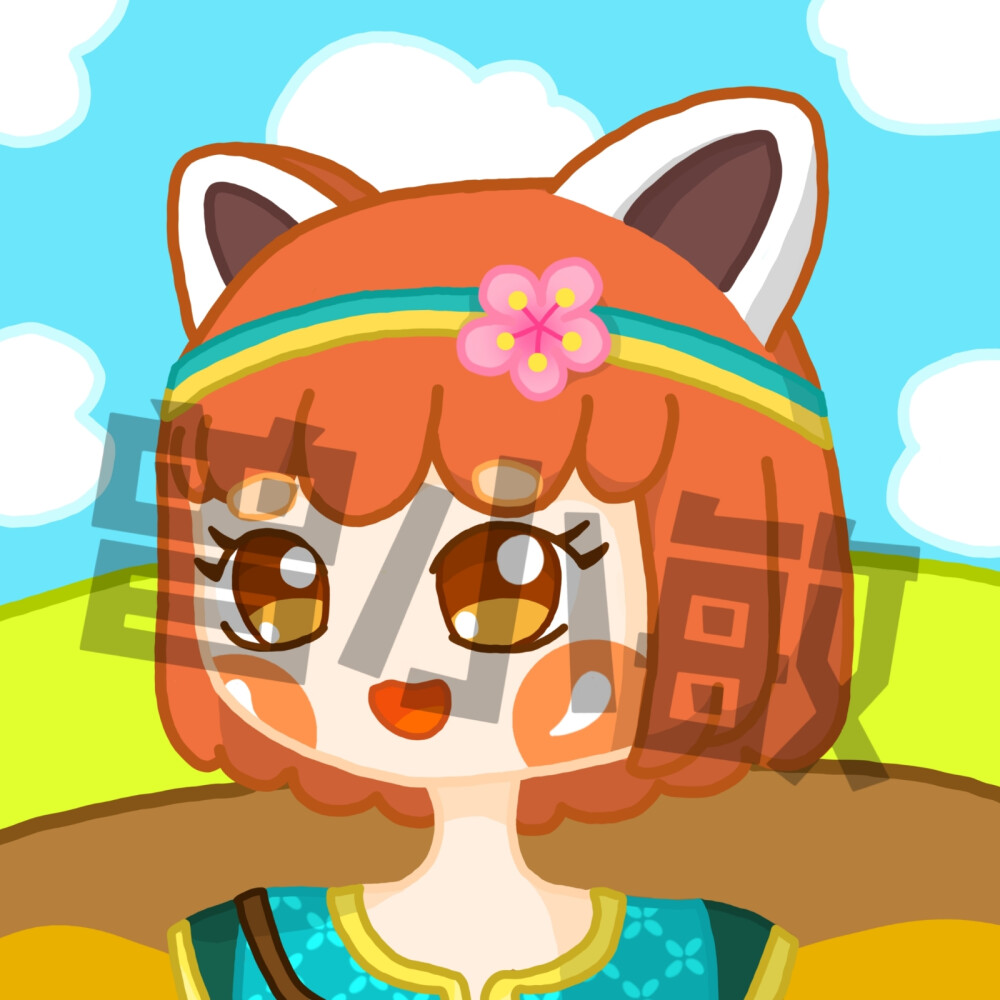 给自己画的头像 是海底小纵队里的小敏吖