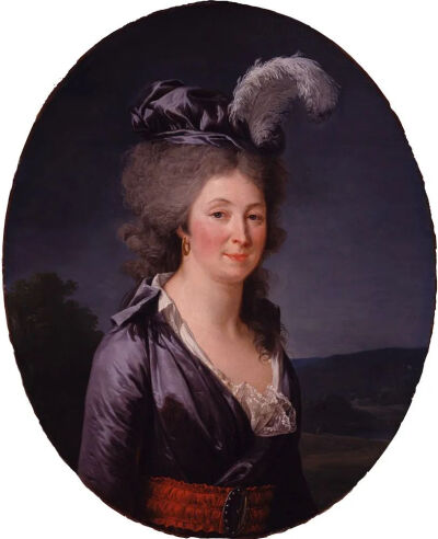 推定为拉斐特侯爵夫人的肖像/1793-94 年/藏于国家妇女艺术博物馆