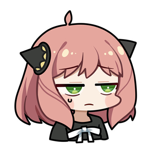 间谍过家家 阿尼亚表情包 图源微博画师:euyueuy 二转需要注明