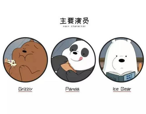 咱们裸熊 横屏电脑壁纸 we bare bears