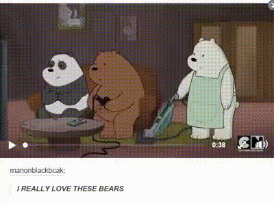 咱们裸熊 we bare bears gif动图 