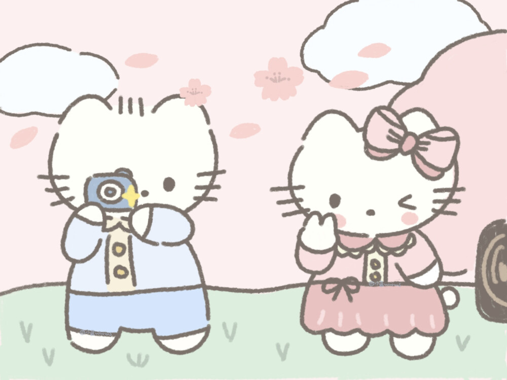 小藍wwws #hellokitty##ipad壁紙##卡通壁紙##帕恰狗##少女心壁紙