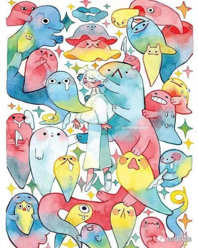 治愈系梦幻梦境水彩 加拿大插画师
maruti_bitamin