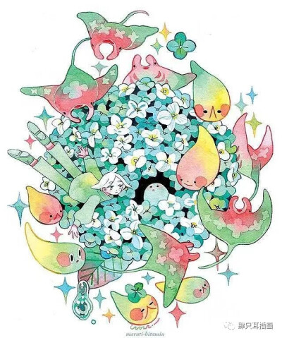 治愈系梦幻梦境水彩 加拿大插画师
maruti_bitamin