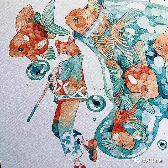 治愈系梦幻梦境水彩 加拿大插画师
maruti_bitamin