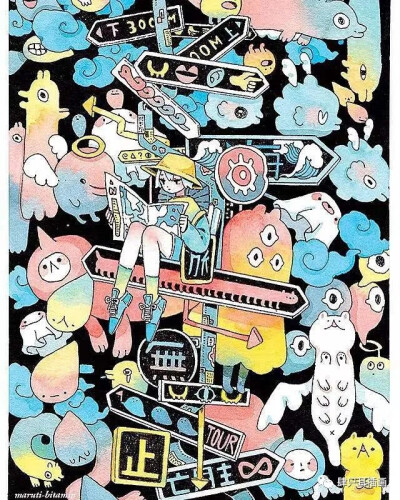 治愈系梦幻梦境水彩 加拿大插画师
maruti_bitamin