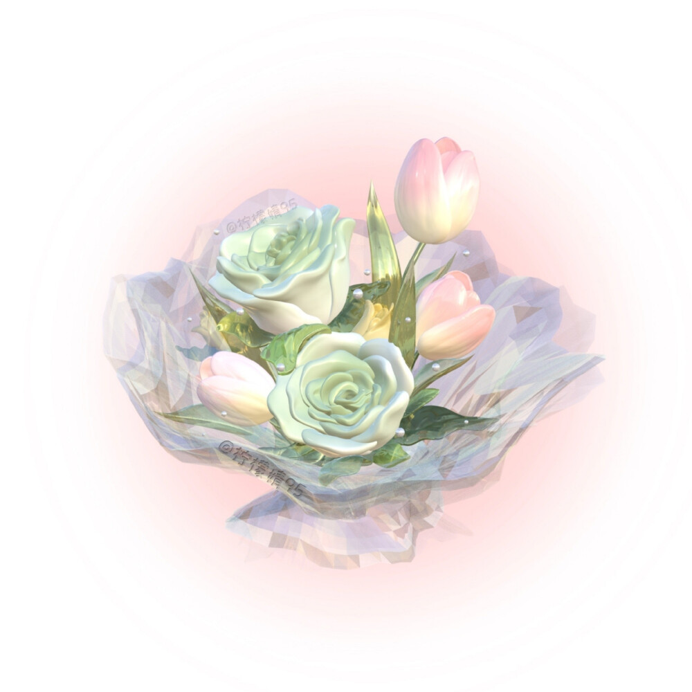 玫瑰＋郁金香
画师:柠檬婧95