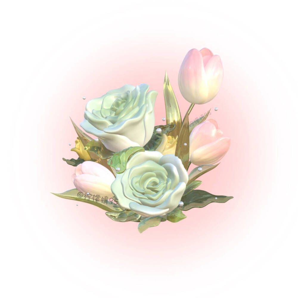 玫瑰＋郁金香
画师:柠檬婧95
