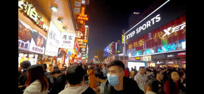 湖南长沙黄兴路步行街高清街景