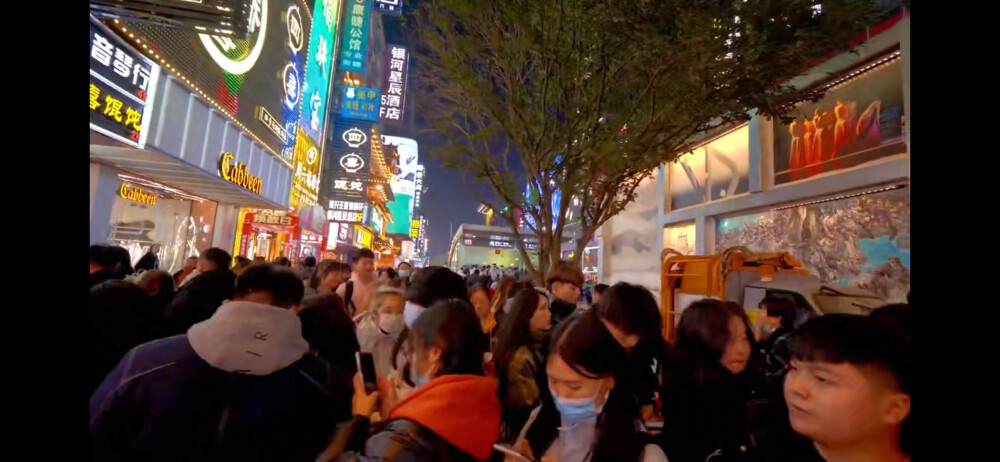 湖南长沙黄兴路步行街高清街景