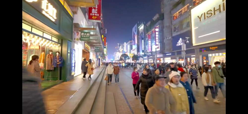 湖南长沙黄兴路步行街高清街景