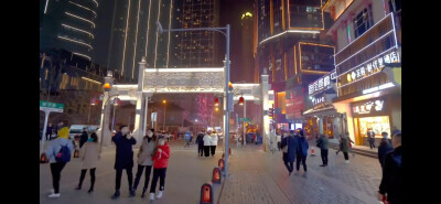 湖南长沙黄兴路步行街高清街景