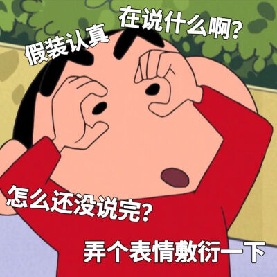 蜡笔小新表情包。