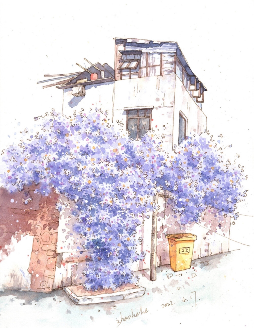 水彩画