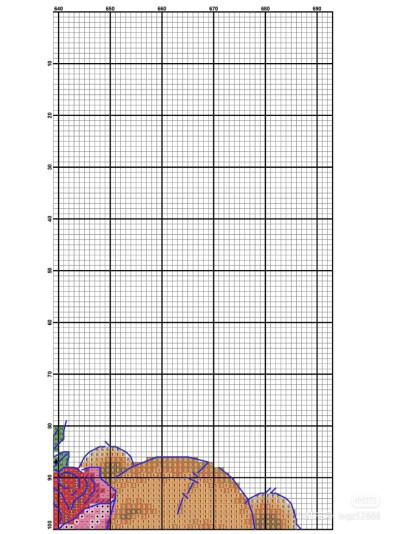 小熊十字绣图纸2