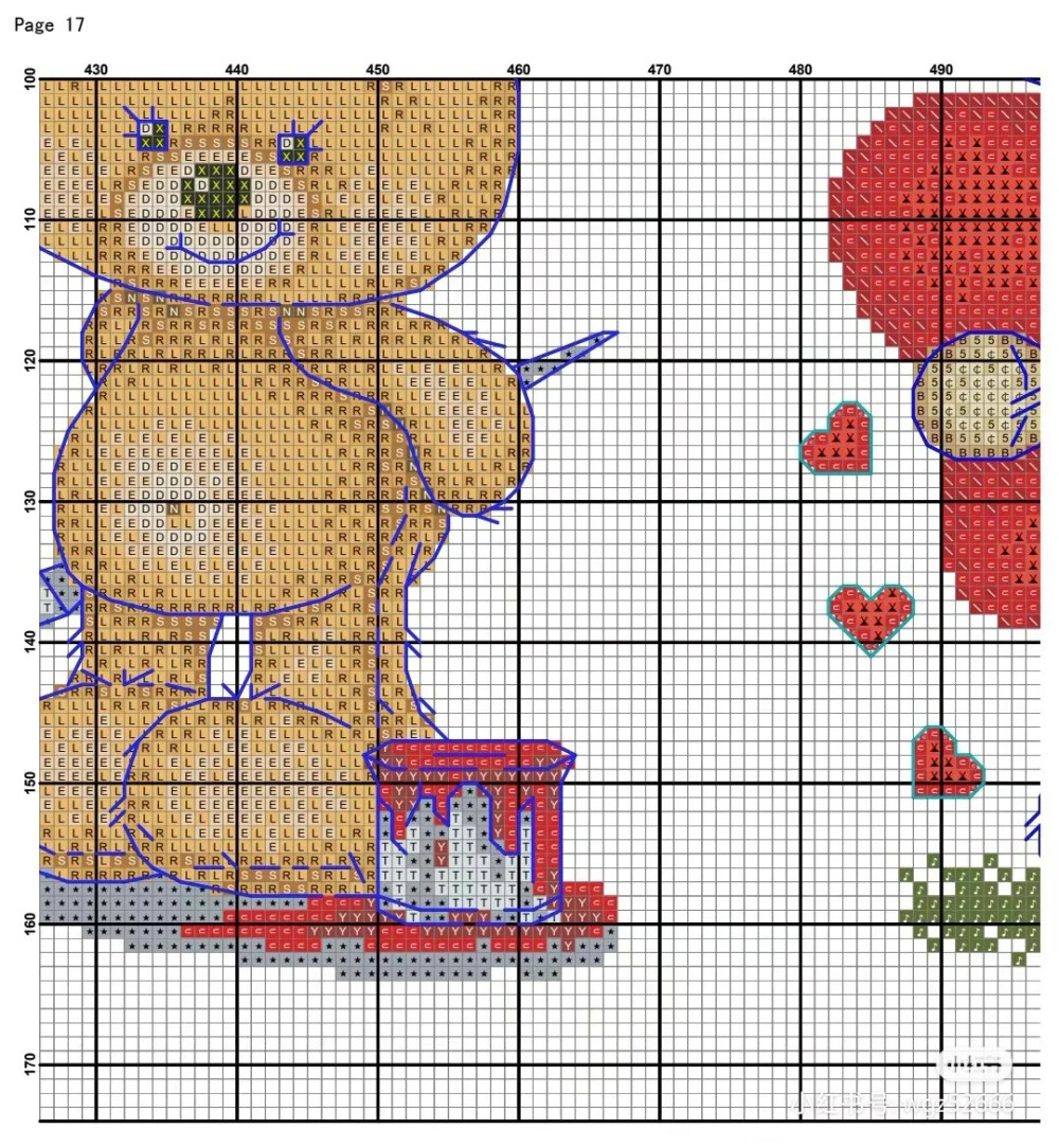 小熊十字绣图纸2
